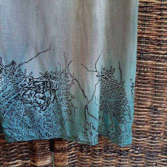 Art Of Cloth Tie Dye Tunic T- Shirt Small Gray Artsy Festival Lagenlook Abstract - Picture 3 of 5